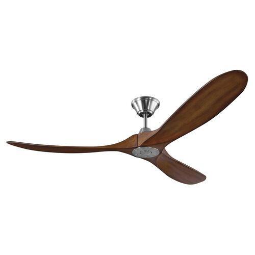Maverick Ceiling Fan, Koa/Steel 1 Maverick Ceiling Fan, Koa/Steel