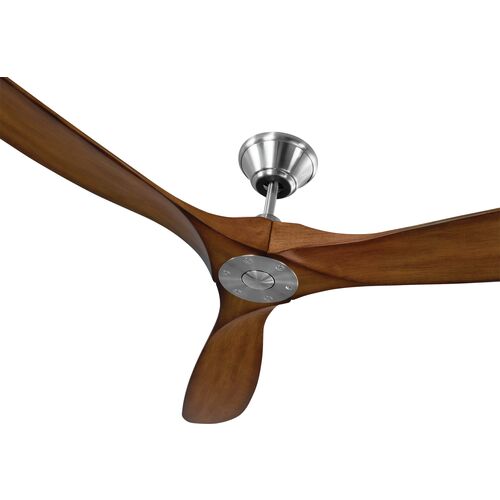 Maverick Ceiling Fan, Koa/Steel 3 Maverick Ceiling Fan, Koa/Steel
