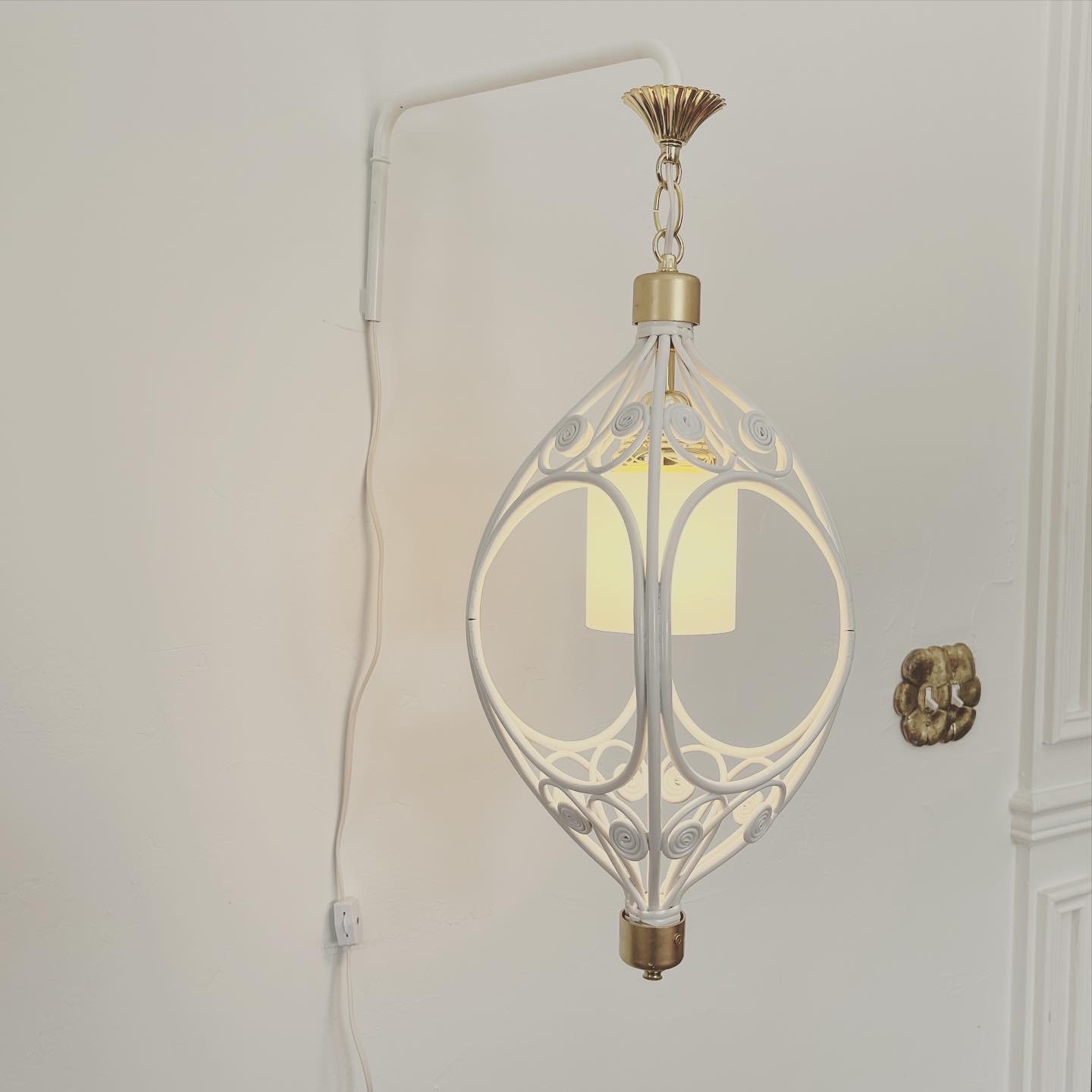 1970s Rattan Wall Lights, Pair 2 1970s Rattan Wall Lights, Pair