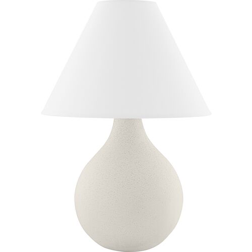Helena Table Lamp, Matte White Speck 1 Helena Table Lamp, Matte White Speck