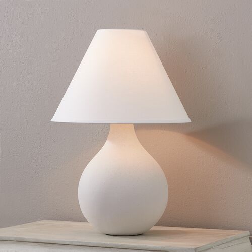 Helena Table Lamp, Matte White Speck 2 Helena Table Lamp, Matte White Speck