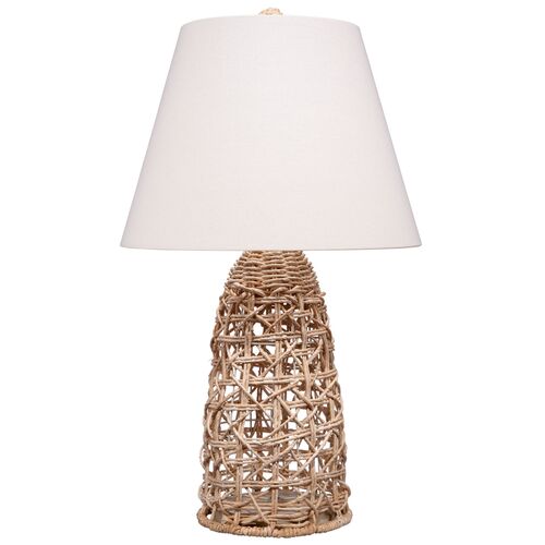 Kauai Woven Table Lamp, Natural Rope 1 Kauai Woven Table Lamp, Natural Rope