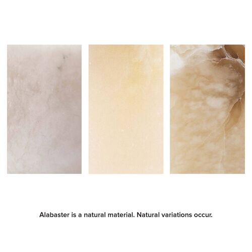 Gear Alabaster Table Lamp, Neutral 9 Gear Alabaster Table Lamp, Neutral