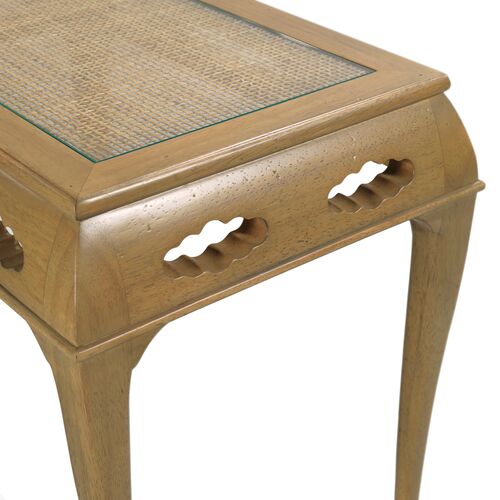 Cumulus Cane End Table, Almond 5 Cumulus Cane End Table, Almond