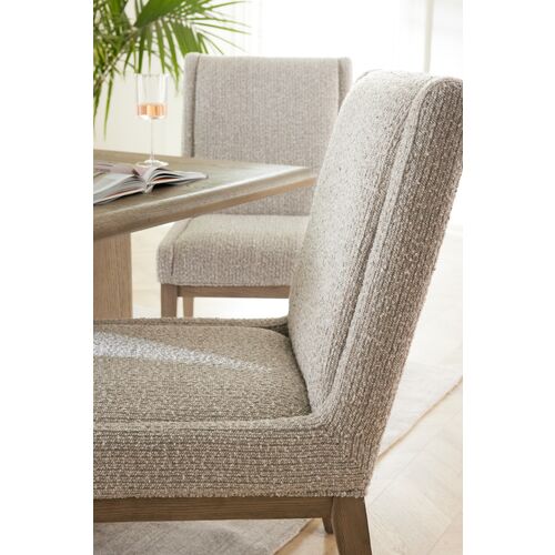 Leo Dining Chair, Oyster Beige Performance 3 Leo Dining Chair, Oyster Beige Performance