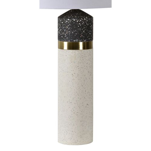 Flint Terrazzo Table Lamp, Black/White Speckled 3 Flint Terrazzo Table Lamp, Black/White Speckled