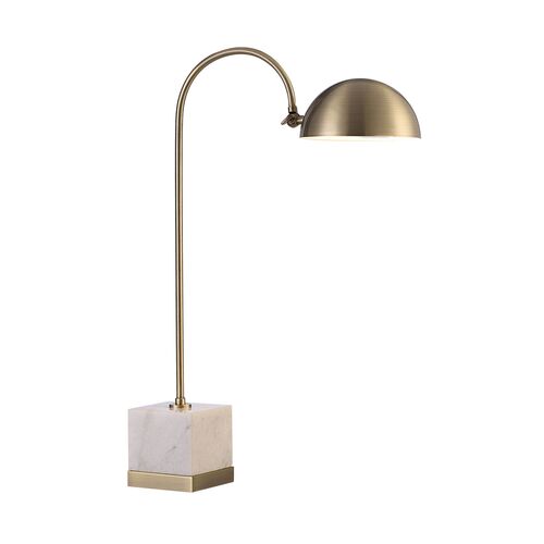 Oceanus Marble Table Lamp, Natural White/Brass 1 Oceanus Marble Table Lamp, Natural White/Brass