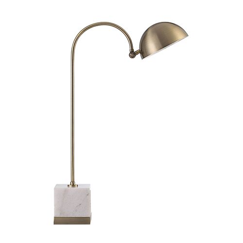 Oceanus Marble Table Lamp, Natural White/Brass 3 Oceanus Marble Table Lamp, Natural White/Brass