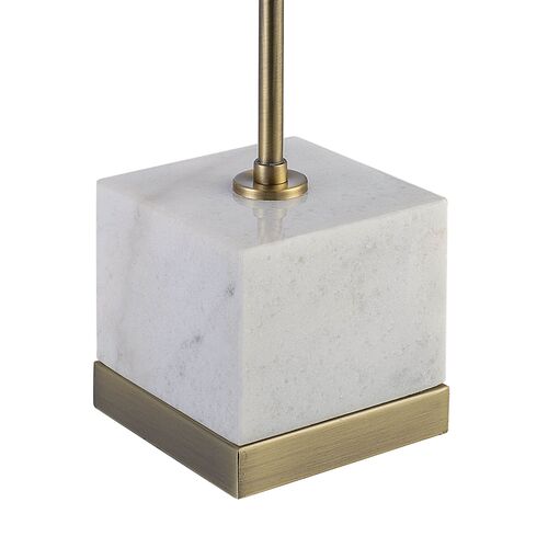Oceanus Marble Table Lamp, Natural White/Brass 5 Oceanus Marble Table Lamp, Natural White/Brass