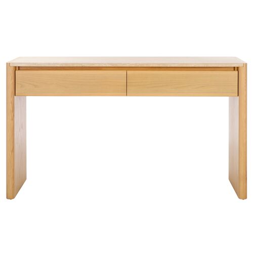 Bria Console Table, Natural/Travertine 1 Bria Console Table, Natural/Travertine