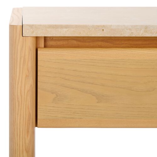 Bria Console Table, Natural/Travertine 4 Bria Console Table, Natural/Travertine