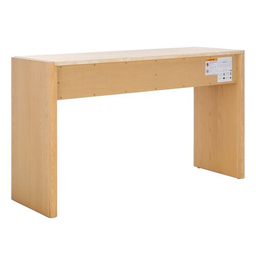 Bria Console Table, Natural/Travertine 7 Bria Console Table, Natural/Travertine