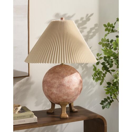 Tavius 3-Leg Cement Sphere Table Lamp 2 Tavius 3-Leg Cement Sphere Table Lamp