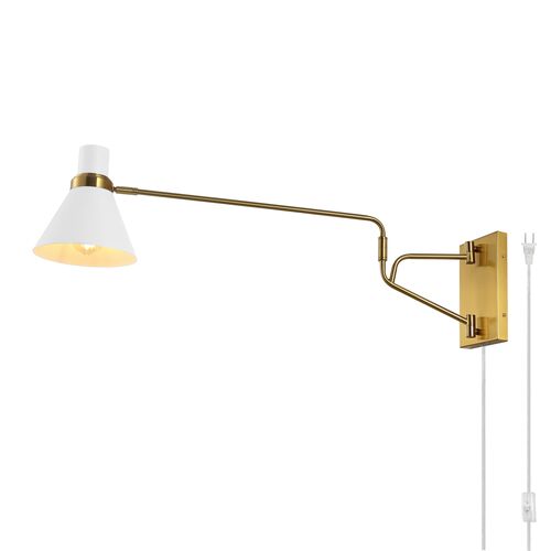 Enid 28" Plug-In Wall Sconce 2 Enid 28" Plug-In Wall Sconce