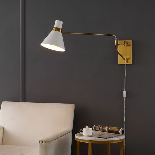 Enid 28" Plug-In Wall Sconce 3 Enid 28" Plug-In Wall Sconce