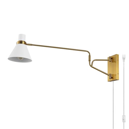 Enid 28" Plug-In Wall Sconce 4 Enid 28" Plug-In Wall Sconce