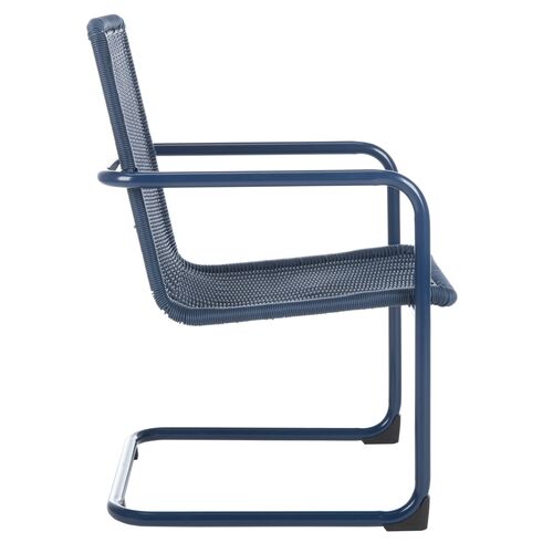 S/2 Outdoor Hutton Chairs, Navy 8 S/2 Outdoor Hutton Chairs, Navy