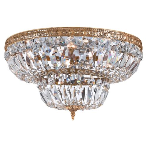 Richmond 4-Light Flush Mount, Brass 1 Richmond 4-Light Flush Mount, Brass