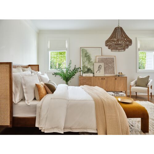 Silas 6-Light Beaded Chandelier, Natural Jute 20 Silas 6-Light Beaded Chandelier, Natural Jute