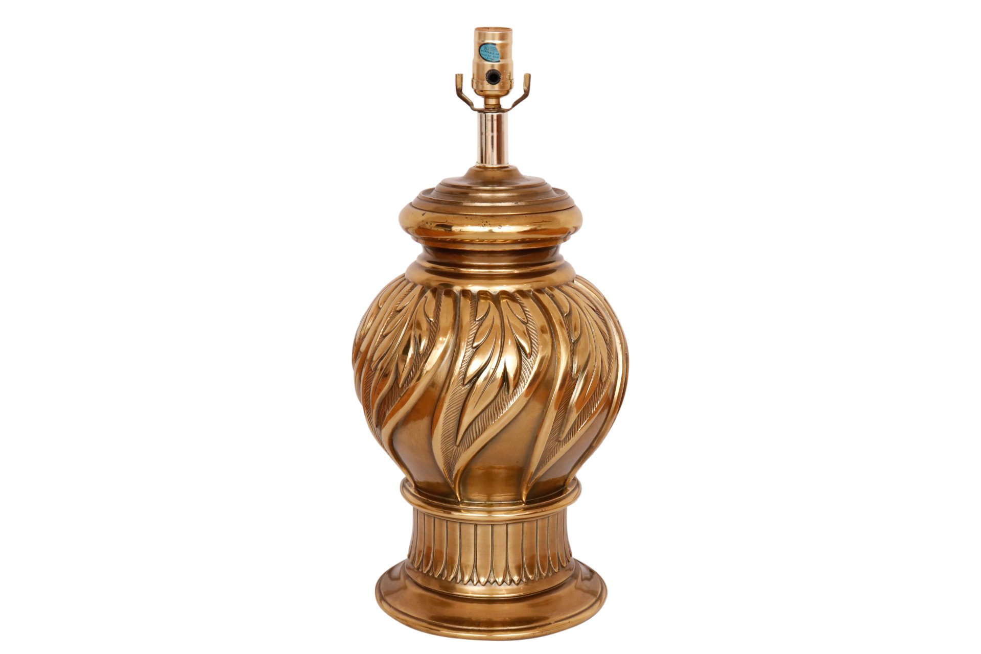 Large Regency Brass Table Lamp 1 Large Regency Brass Table Lamp
