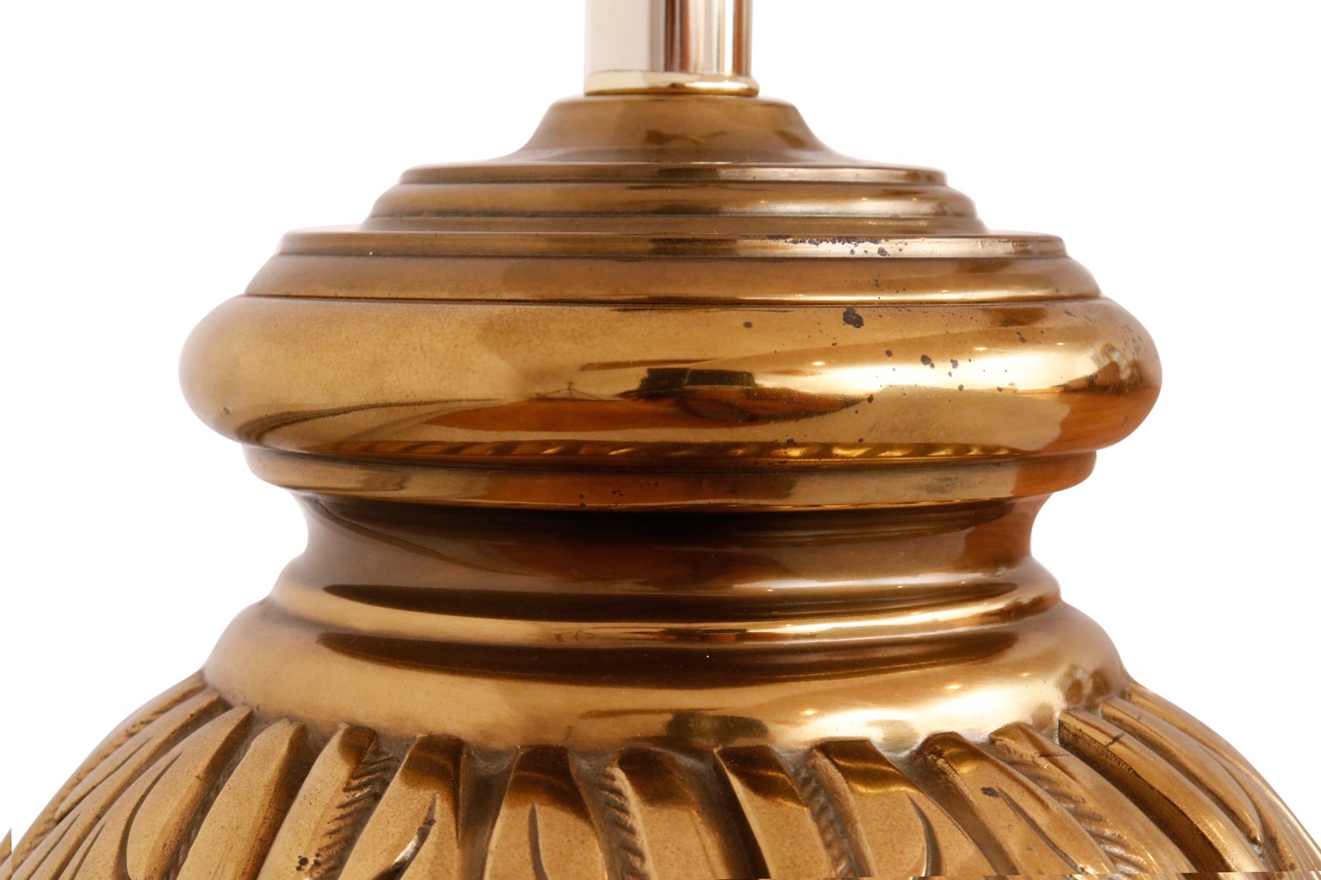 Large Regency Brass Table Lamp 3 Large Regency Brass Table Lamp