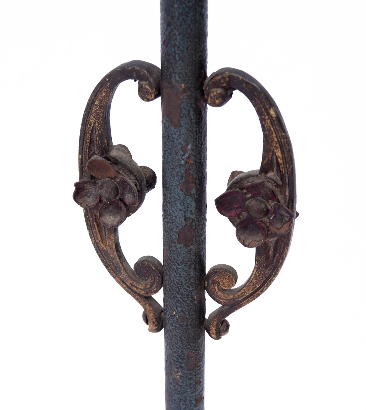 Art Noveau Bronze & Iron Floor Lamp 10 Art Noveau Bronze & Iron Floor Lamp