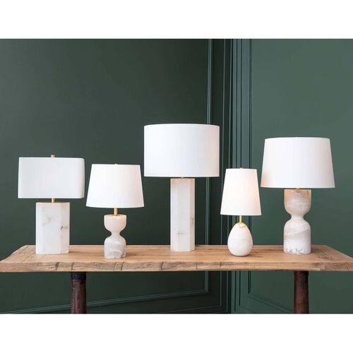 Grace Alabaster Table Lamp, Neutral 3 Grace Alabaster Table Lamp, Neutral