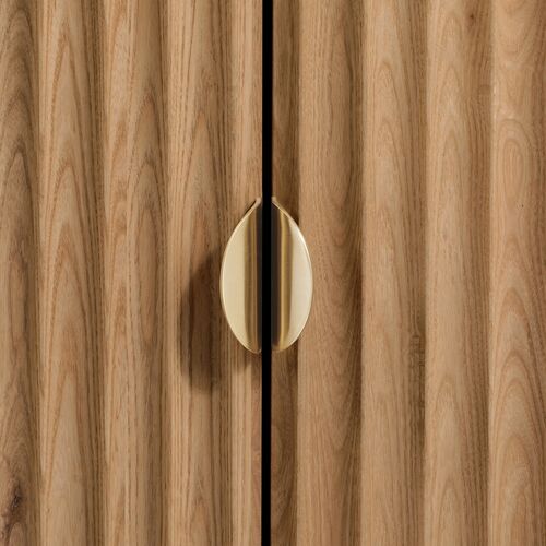 Elodie Reeded Marble Top Cabinet, Natural Ash 10 Elodie Reeded Marble Top Cabinet, Natural Ash
