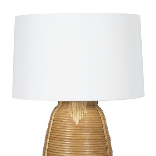 Jayden Bamboo Table Lamp, Brown 3 Jayden Bamboo Table Lamp, Brown