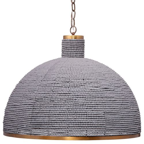 Big Sur Beaded Chandelier, Slate Blue 1 Big Sur Beaded Chandelier, Slate Blue