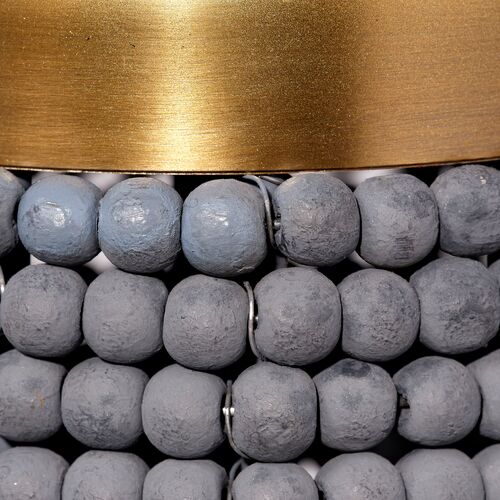 Big Sur Beaded Chandelier, Slate Blue 7 Big Sur Beaded Chandelier, Slate Blue