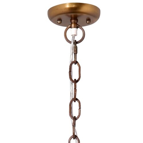 Big Sur Beaded Chandelier, Slate Blue 8 Big Sur Beaded Chandelier, Slate Blue