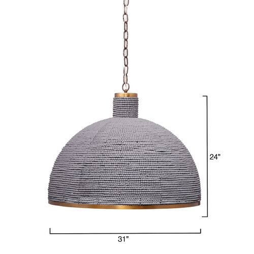 Big Sur Beaded Chandelier, Slate Blue 9 Big Sur Beaded Chandelier, Slate Blue