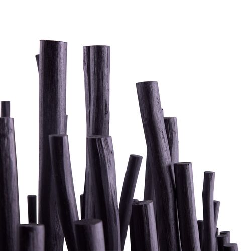 Tilda Large 6-Light Wooden Chandelier, Black 4 Tilda Large 6-Light Wooden Chandelier, Black