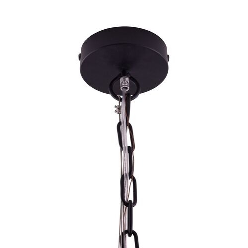 Tilda Large 6-Light Wooden Chandelier, Black 5 Tilda Large 6-Light Wooden Chandelier, Black