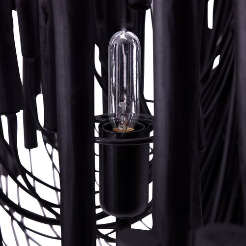 Tilda Large 6-Light Wooden Chandelier, Black 7 Tilda Large 6-Light Wooden Chandelier, Black