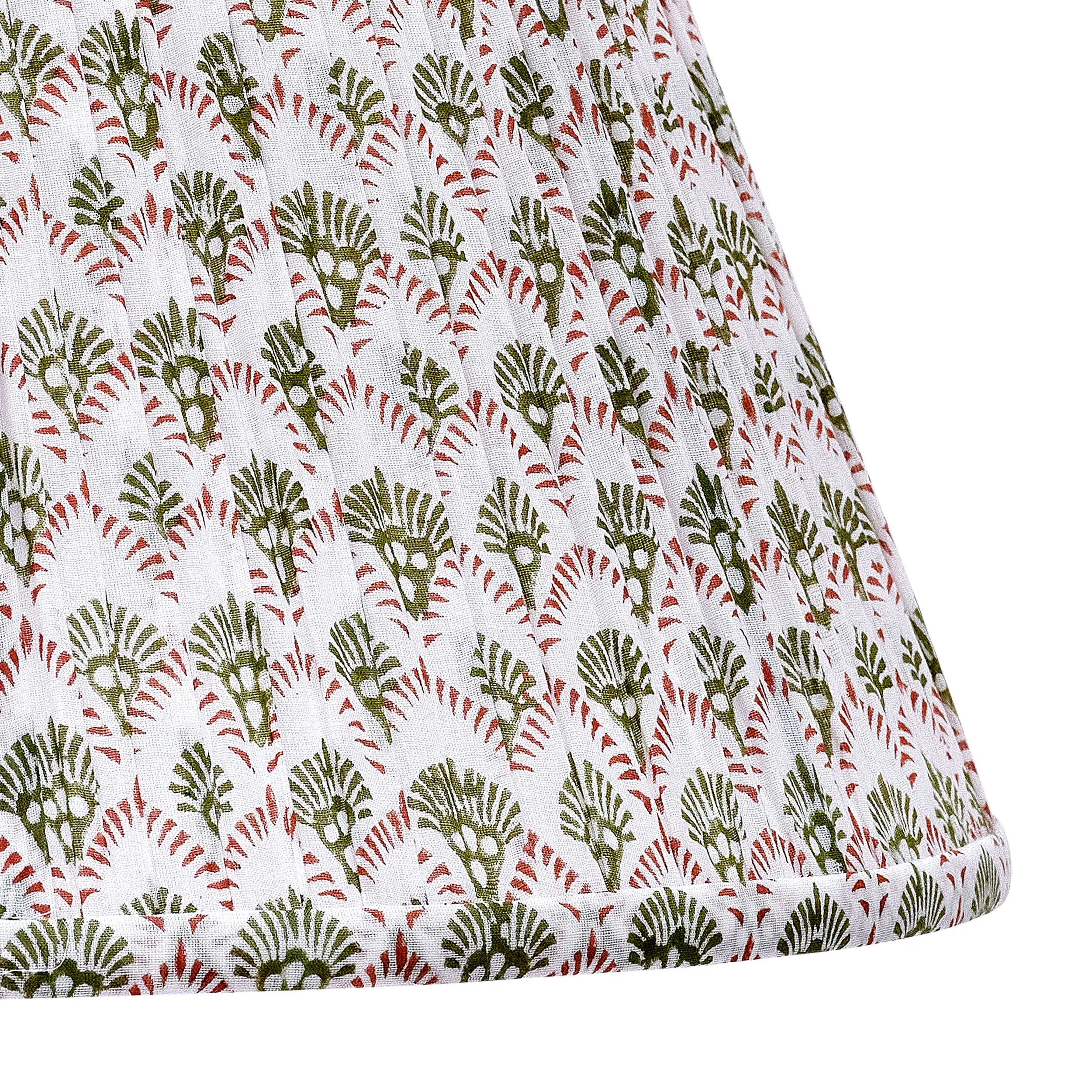 Kanya Lampshade, Green/White 2 Kanya Lampshade, Green/White
