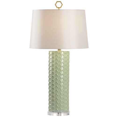 April Honeycomb Ceramic Table Lamp 1 April Honeycomb Ceramic Table Lamp