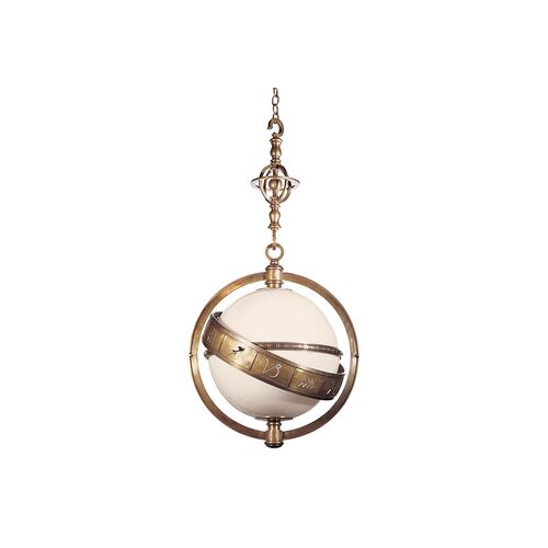 Zodiac Lantern, Antique Brass