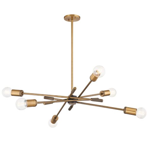 Carson Chandelier, Patina Brass 1 Carson Chandelier, Patina Brass
