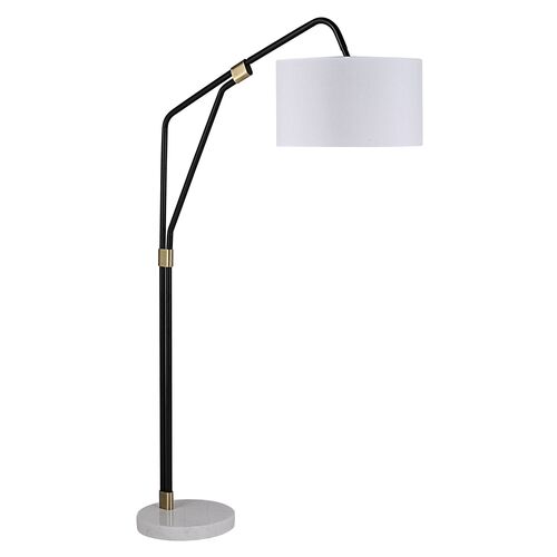 Myra Floor Lamp, Matte Black/White 2 Myra Floor Lamp, Matte Black/White