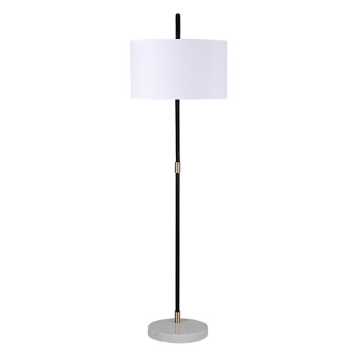 Myra Floor Lamp, Matte Black/White 3 Myra Floor Lamp, Matte Black/White