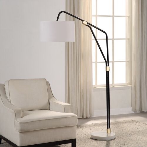 Myra Floor Lamp, Matte Black/White 5 Myra Floor Lamp, Matte Black/White