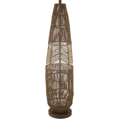 Mael Open Body Rattan Floor Lamp, Wheat 4 Mael Open Body Rattan Floor Lamp, Wheat