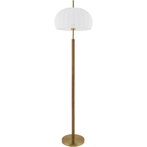 Willara Dome Shade Floor Lamp, Brown 1 Willara Dome Shade Floor Lamp, Brown
