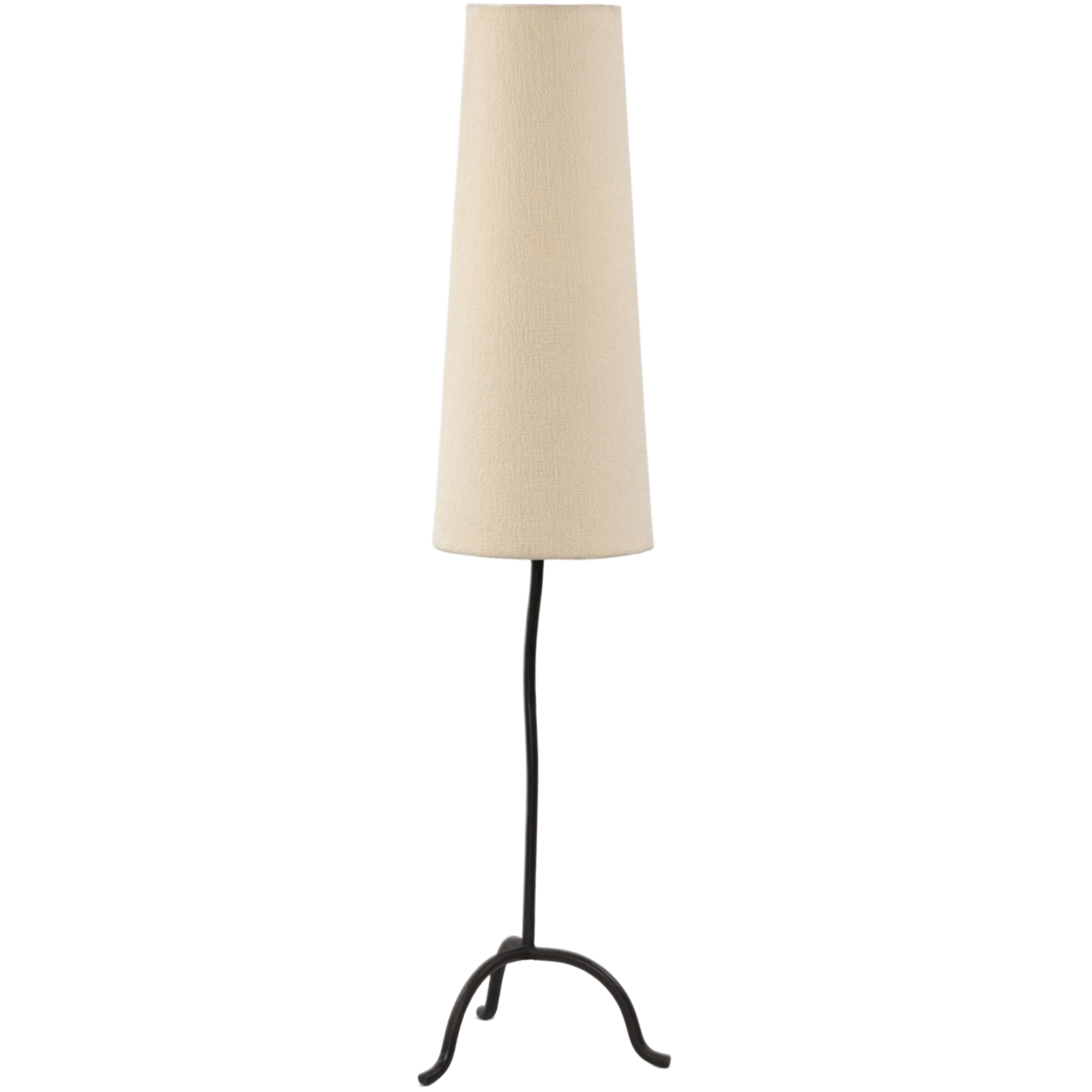 Fairwyn Floor Lamp, Natural Boucle/Black Wrought Iron 3 Fairwyn Floor Lamp, Natural Boucle/Black Wrought Iron