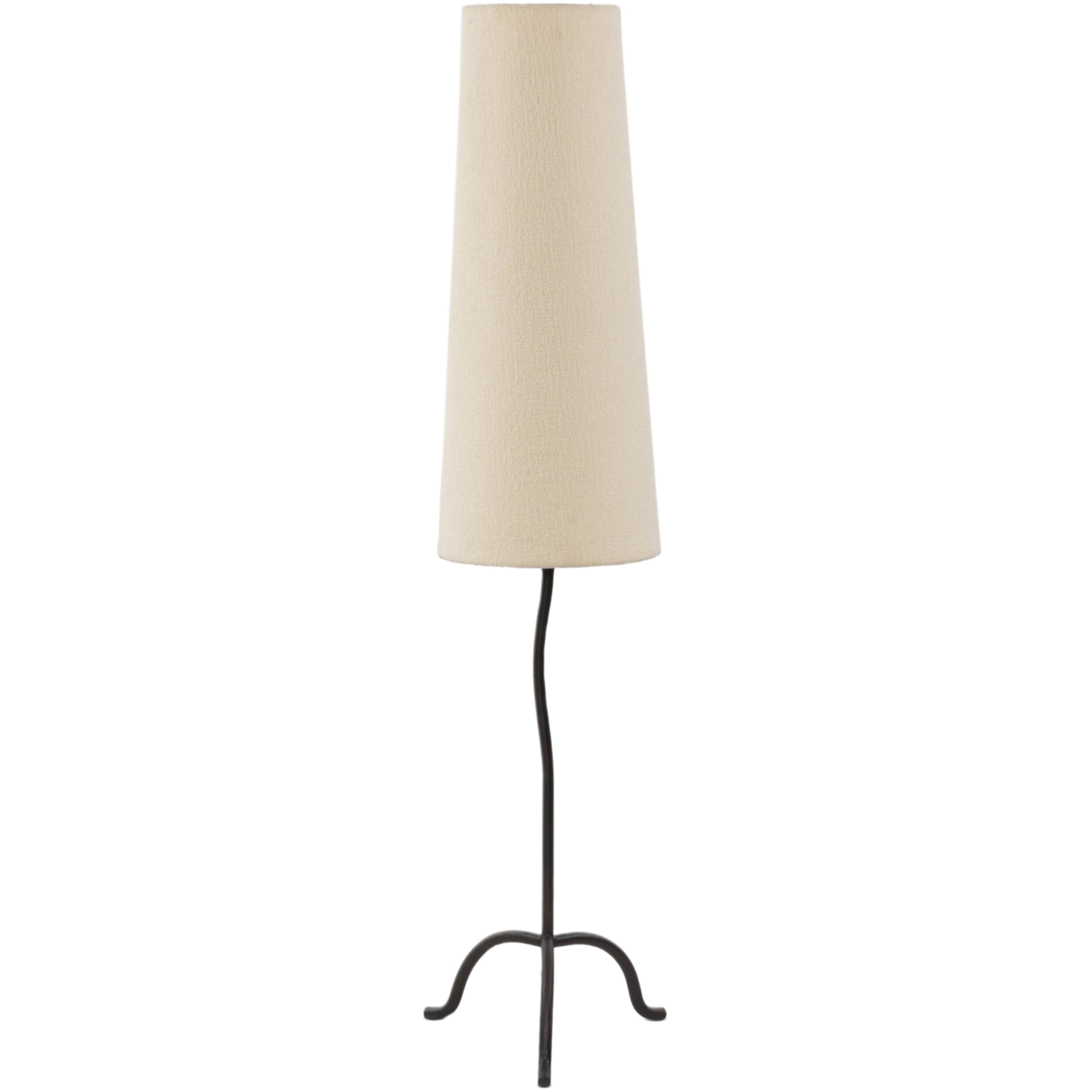Fairwyn Floor Lamp, Natural Boucle/Black Wrought Iron 5 Fairwyn Floor Lamp, Natural Boucle/Black Wrought Iron
