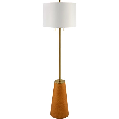 Inara Floor Lamp, Brown/Brass 1 Inara Floor Lamp, Brown/Brass