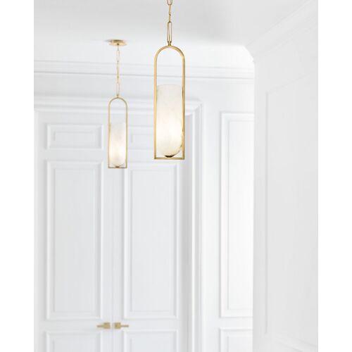 Melange Alabaster Small Elongated Pendant 10 Melange Alabaster Small Elongated Pendant
