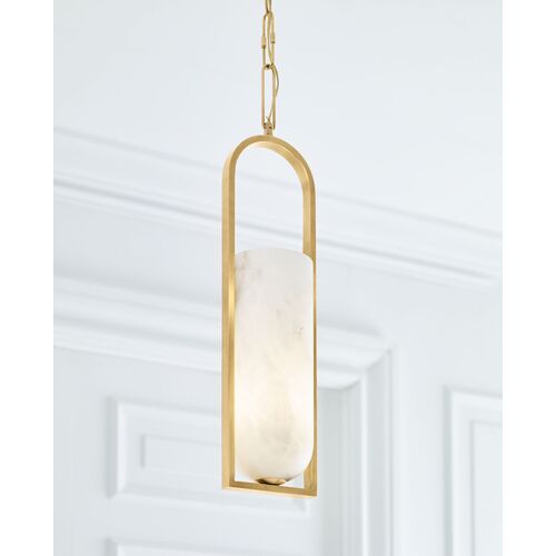 Melange Alabaster Small Elongated Pendant 3 Melange Alabaster Small Elongated Pendant